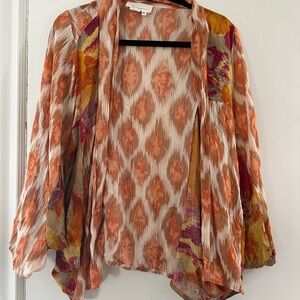 Anthropologie sunset cocoon kimono